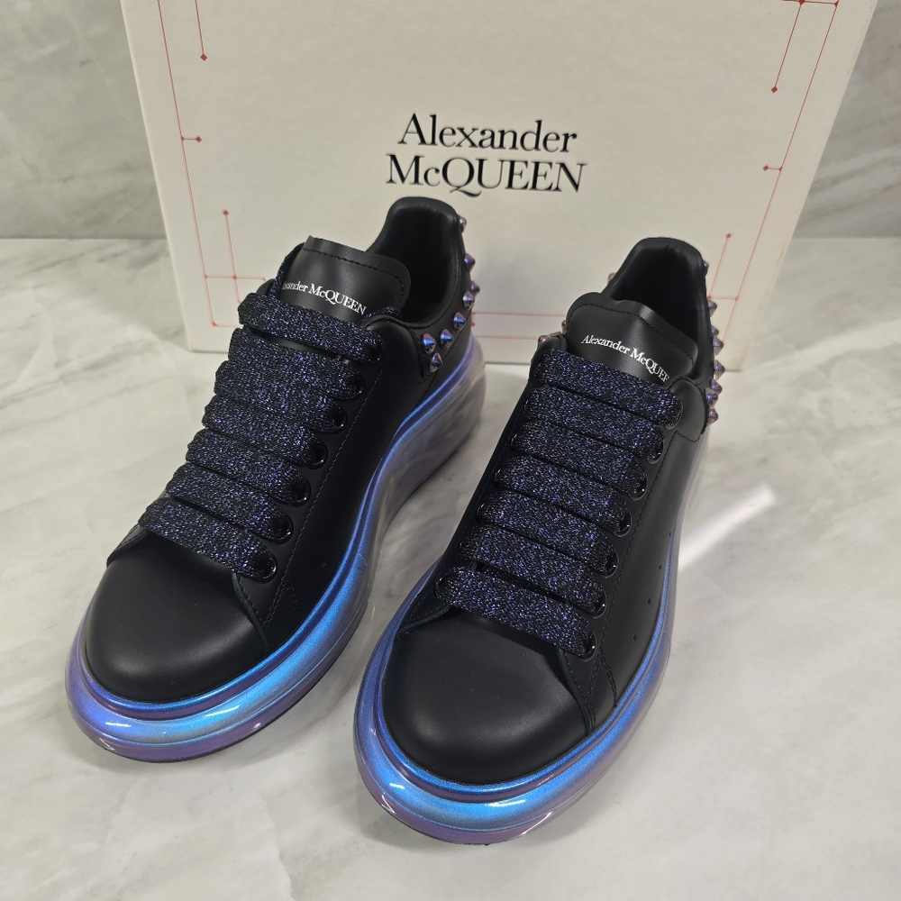 🔥RARE🔥Alexander McQueen Black and Blue Sneakers